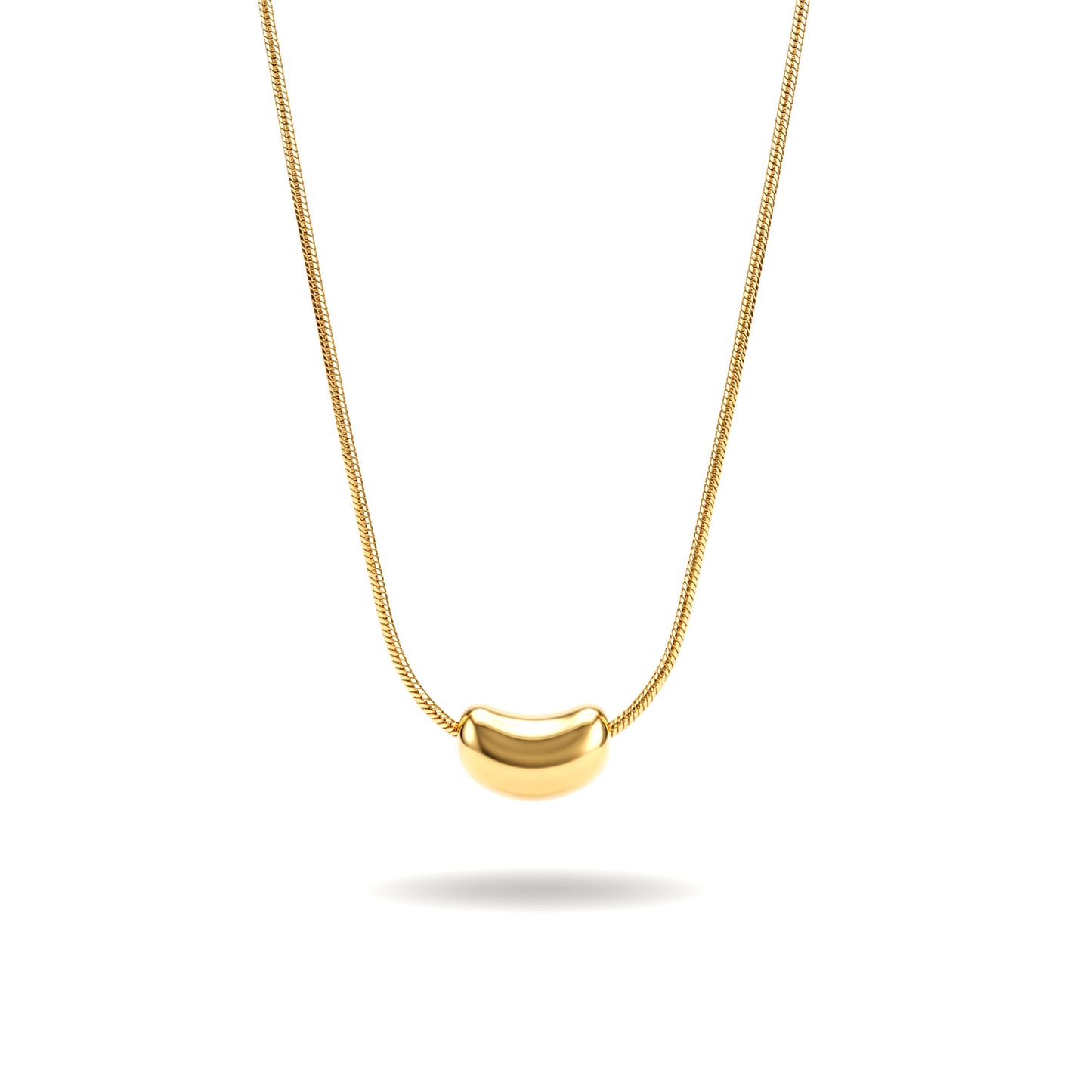 Golden Pebble Pendant