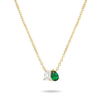 Twin Stone Necklace