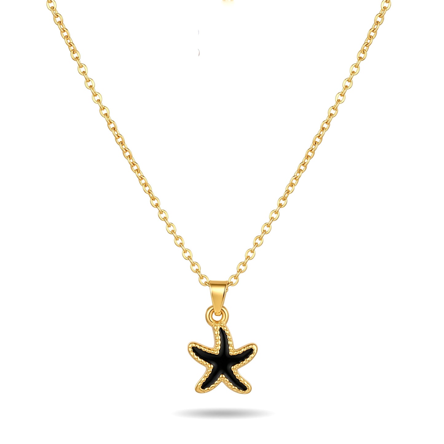 Black Starfish Necklace