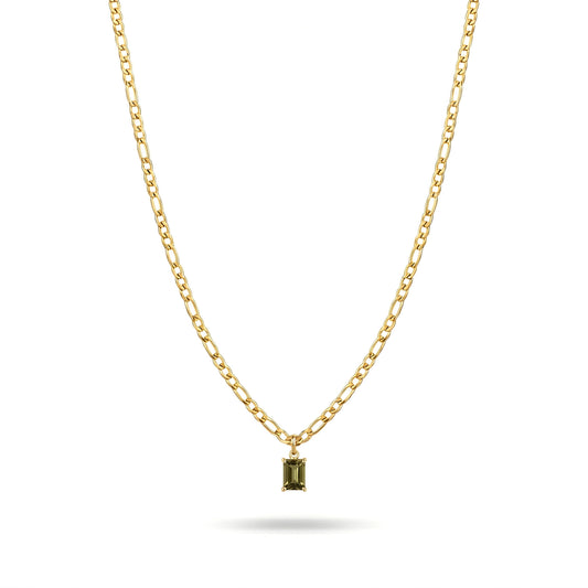Green Emerald-Cut Necklace