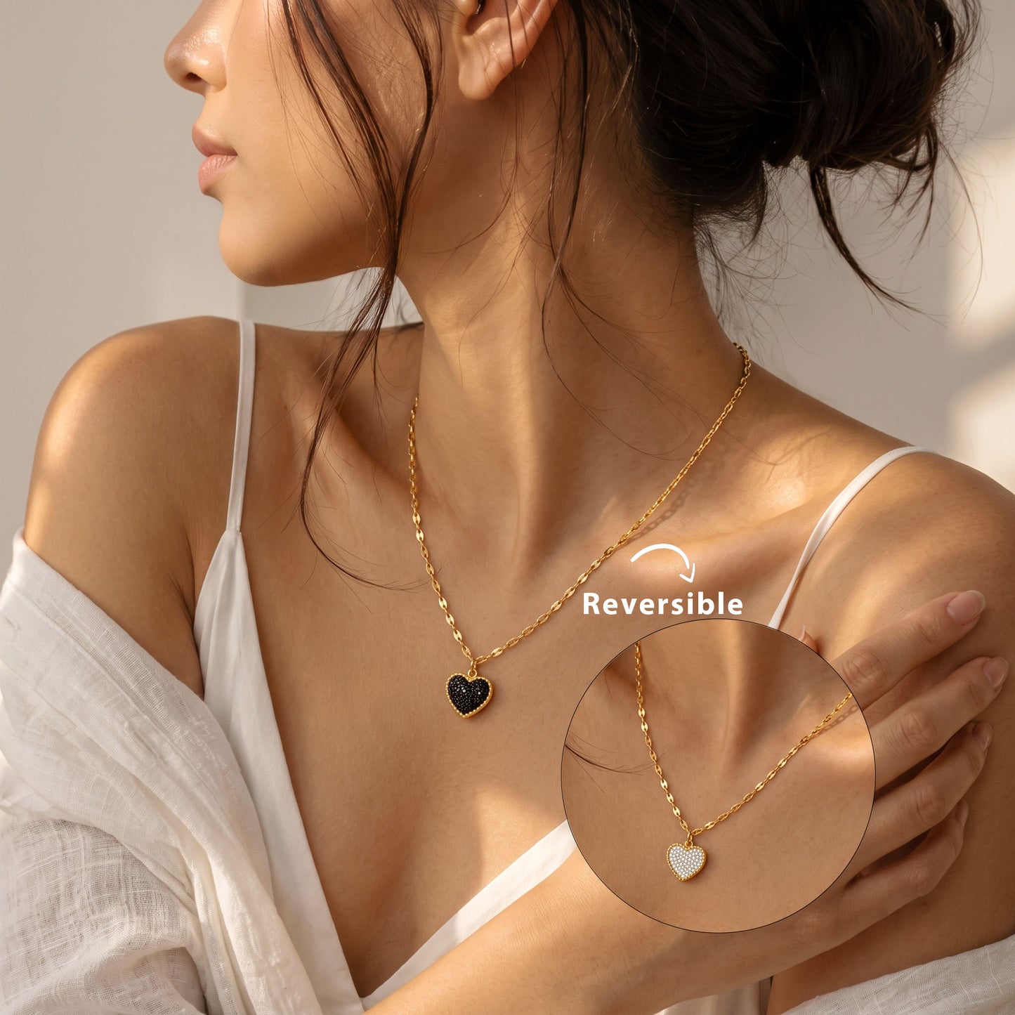 Milgrain Reversible Necklace