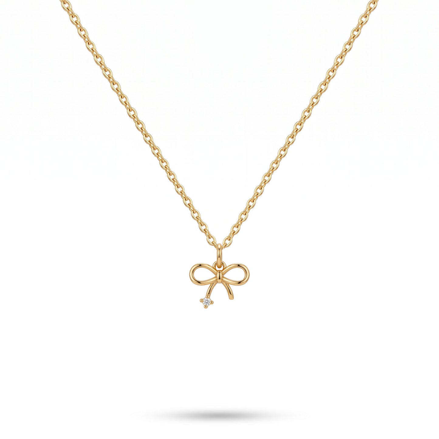 Fluid Bow Necklace