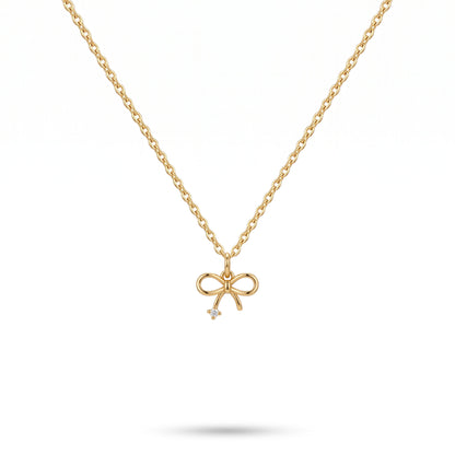 Fluid Bow Necklace