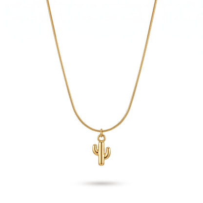 Sculpted Cactus Necklace