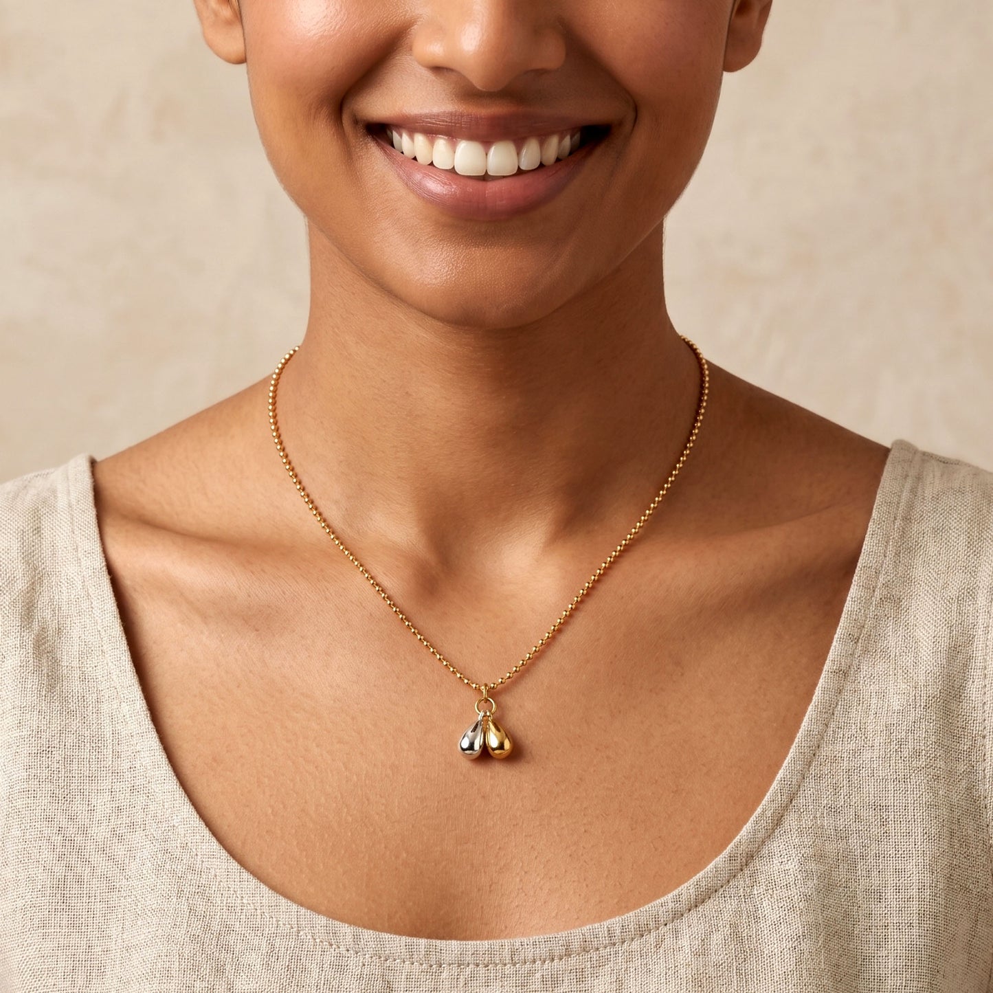 Duo Teardrop Necklace