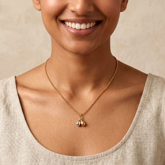 Duo Teardrop Necklace