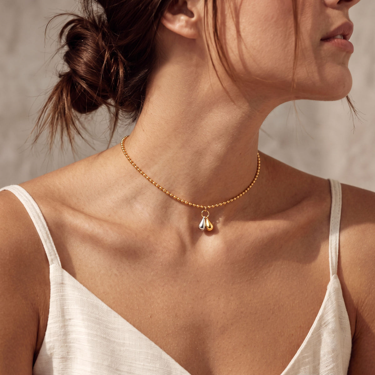 Duo Teardrop Necklace