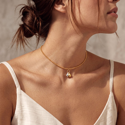 Duo Teardrop Necklace