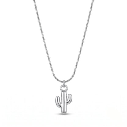 Sculpted Cactus Necklace