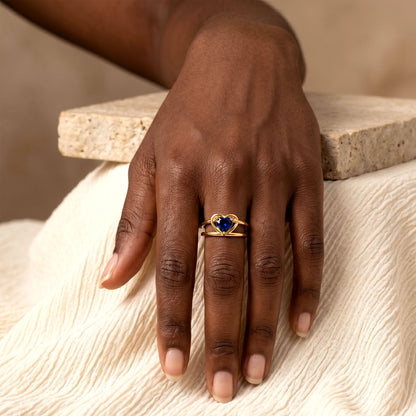 Royal Heart Open Band Ring
