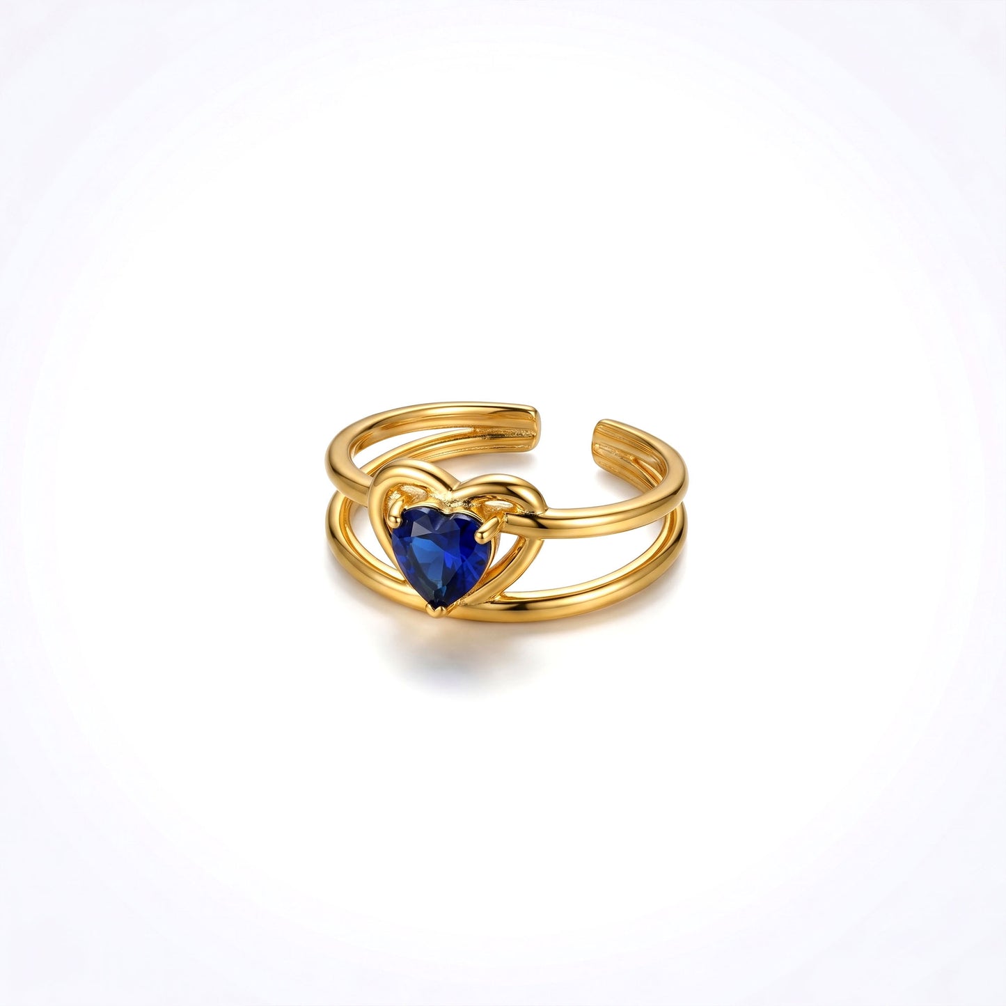 Royal Heart Open Band Ring
