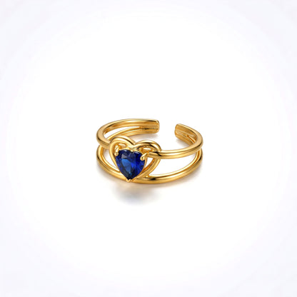 Royal Heart Open Band Ring