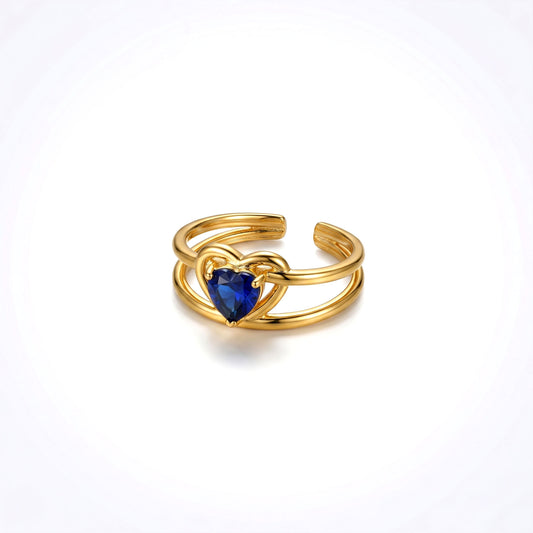 Royal Heart Open Band Ring