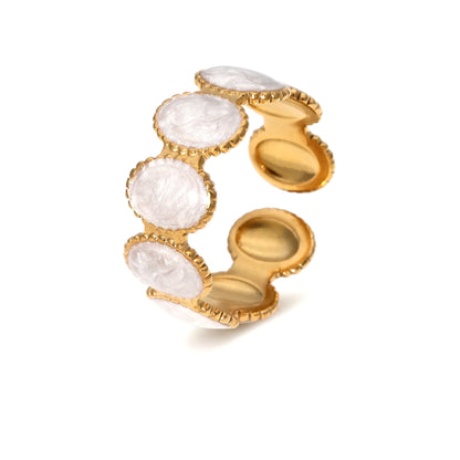 Luminous Cloud Band Ring