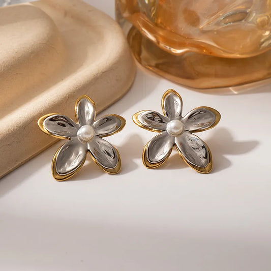 Golden Petal Earrings