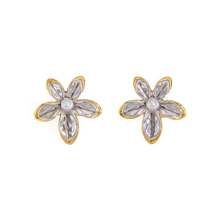 Golden Petal Earrings