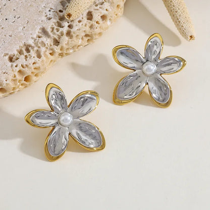 Golden Petal Earrings