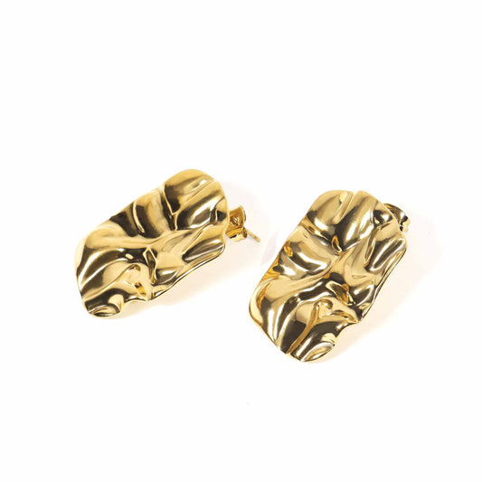 Hammered Gold Earrings