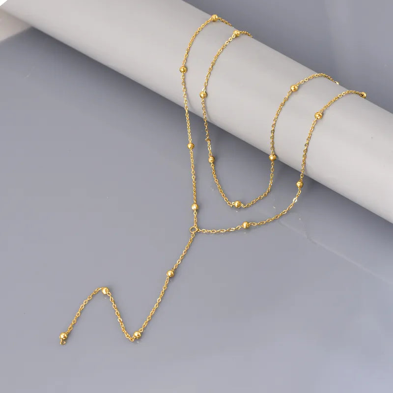 Beaded Brilliance Double Layered Necklace