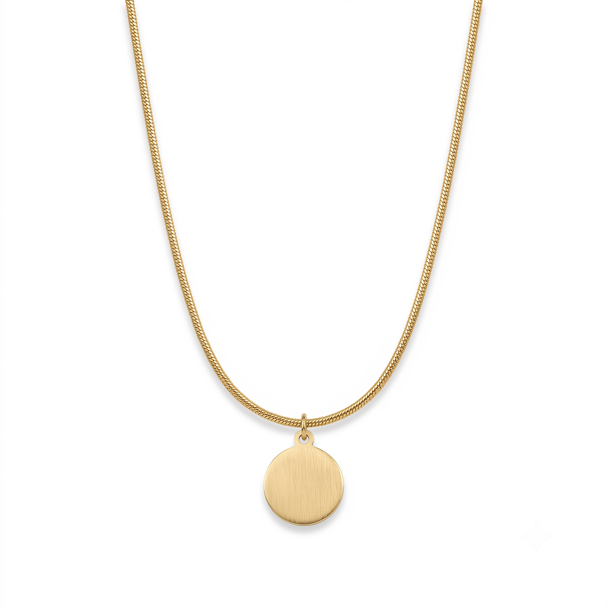 Personalised Gold Monogram Coin Pendant