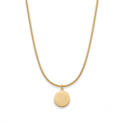 Personalised Gold Monogram Coin Pendant