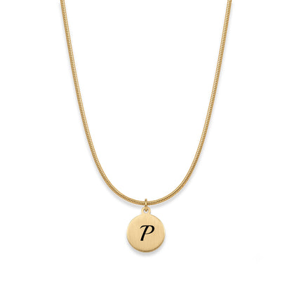 Personalised Gold Monogram Coin Pendant