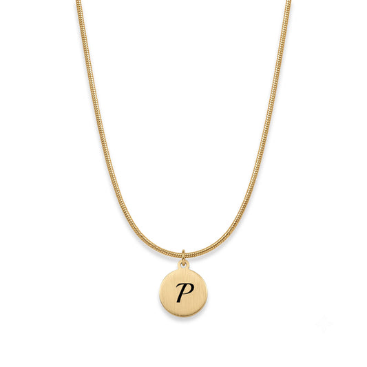Personalised Gold Monogram Coin Pendant