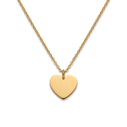 Personalised Gold Heart Necklace