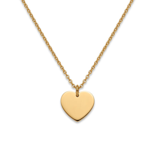 Personalised Gold Heart Necklace