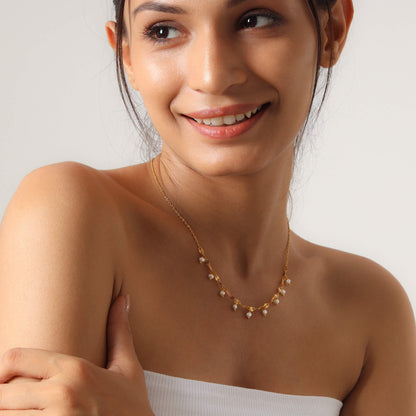 Glimmer  Pearl Necklace