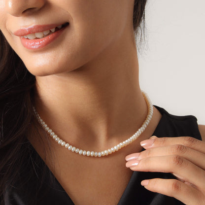 Beaded Pearl Necklace