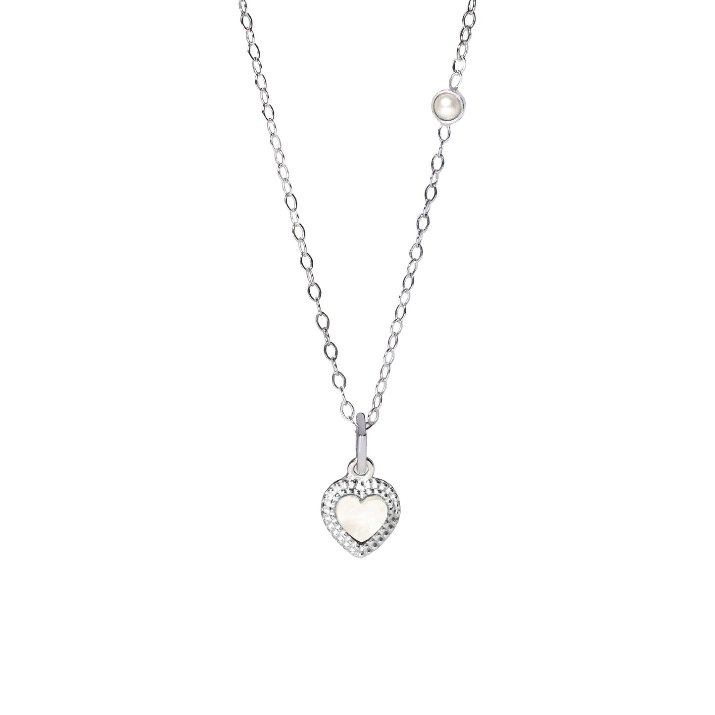 Mini Heart Pearl Pendant