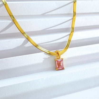 Pink Emerald Pendant