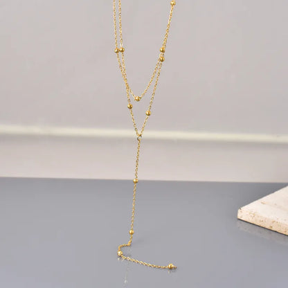 Beaded Brilliance Double Layered Necklace