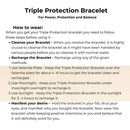 Triple Protection Bracelet with Lab Certificate