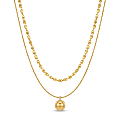 Orb Dual Chain Necklace