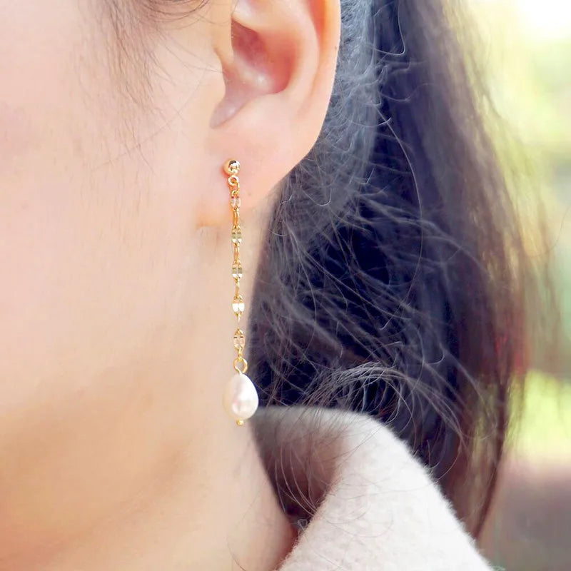 Blush Drop Dainty Earrings