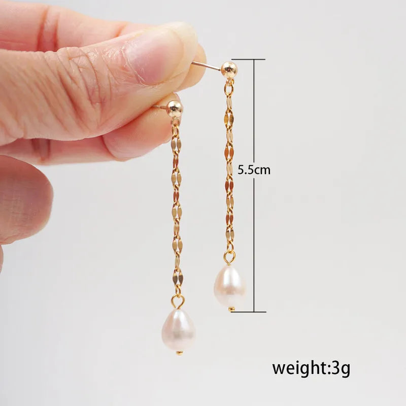 Blush Drop Dainty Earrings