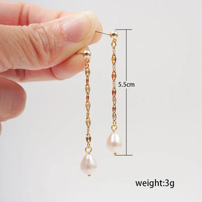 Blush Drop Dainty Earrings
