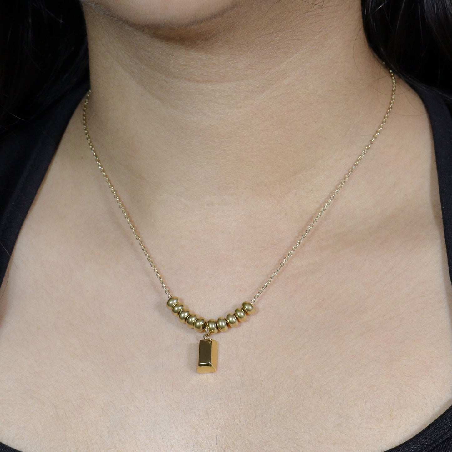 Gold Brick Pendant