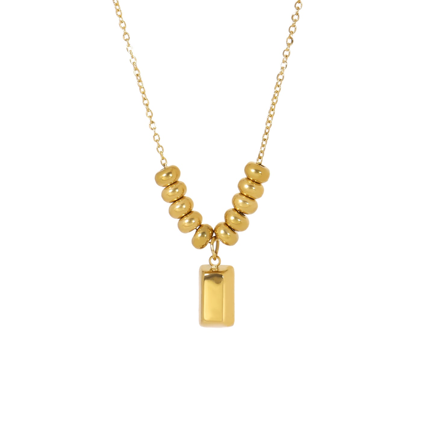 Gold Brick Pendant