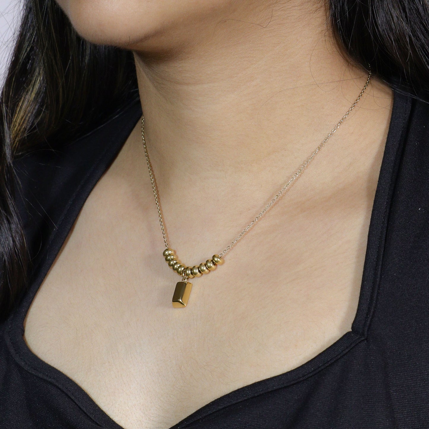 Gold Brick Pendant