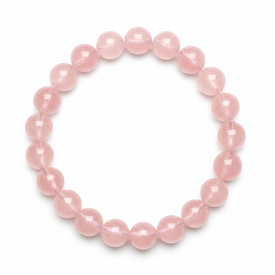 Natural Rose Quartz Bracelet with Lab Certificate