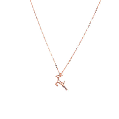 Rose Gold Deer Pendant