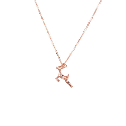 Rose Gold Deer Pendant