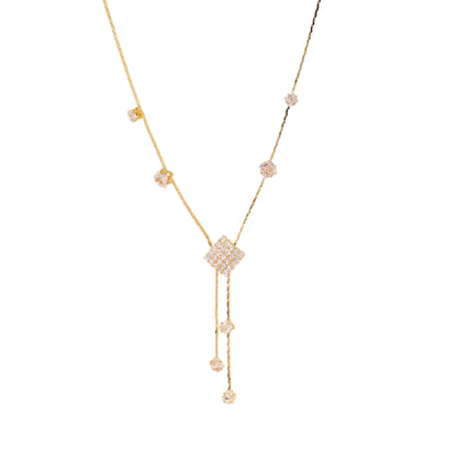 Y-shaped Diamond Necklace