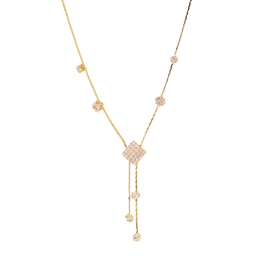 Y-shaped Diamond Necklace