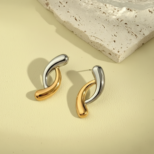 Liquid Gold Twist Earrings