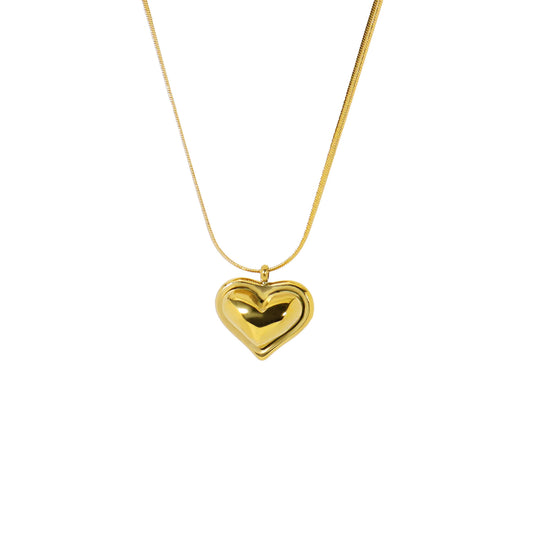 Dual Chunky Heart Pendant