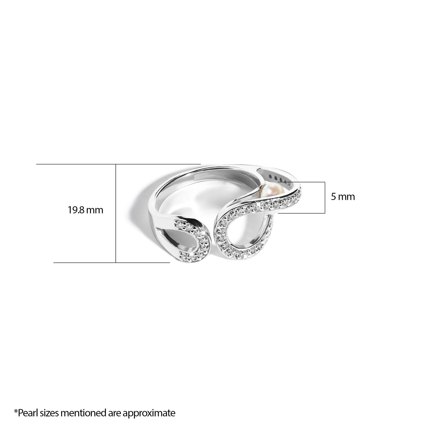 Floating Pearl Ring